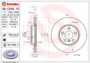 09.C349.11 Brzdový kotouč COATED DISC LINE BREMBO