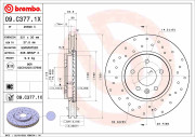 09.C377.1X Brzdový kotouč BEARING DISC LINE BREMBO