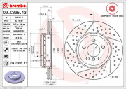 09.C395.13 Brzdový kotouč TWO-PIECE DISCS LINE BREMBO