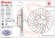 09.C398.13 Brzdový kotouč TWO-PIECE DISCS LINE BREMBO