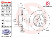 09.C402.13 Brzdový kotouč BREMBO NAO LINE BREMBO