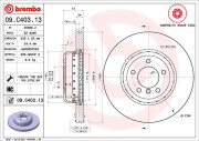 09.C403.13 Brzdový kotouč BREMBO NAO LINE BREMBO