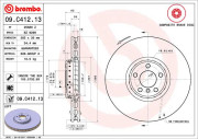 09.C412.13 Brzdový kotouč TWO-PIECE DISCS LINE BREMBO