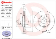 09.C422.11 Brzdový kotouč COATED DISC LINE BREMBO