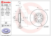 09.C495.11 Brzdový kotouč COATED DISC LINE BREMBO