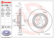 09.C499.11 Brzdový kotouč COATED DISC LINE BREMBO