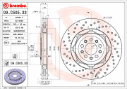 09.C505.33 Brzdový kotouč TWO-PIECE DISCS LINE BREMBO