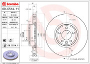 09.C514.11 Brzdový kotouč COATED DISC LINE BREMBO