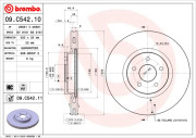 09.C542.11 Brzdový kotouč COATED DISC LINE BREMBO