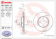 09.C543.11 Brzdový kotouč COATED DISC LINE BREMBO