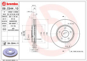 09.C544.11 Brzdový kotouč COATED DISC LINE BREMBO