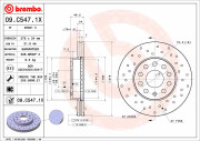 09.C547.1X Brzdový kotouč BEARING DISC LINE BREMBO