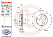 09.C648.11 Brzdový kotouč COATED DISC LINE BREMBO