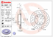 09.C657.1X Brzdový kotouč BEARING DISC LINE BREMBO