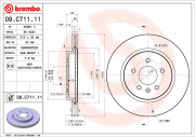 09.C711.11 Brzdový kotouč COATED DISC LINE BREMBO