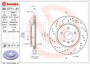 09.C711.21 Brzdový kotouč COATED DISC LINE BREMBO