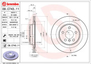 09.C743.11 Brzdový kotouč COATED DISC LINE BREMBO