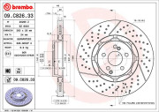 09.C826.33 Brzdový kotouč CO-CAST DISCS LINE BREMBO