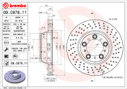 09.C878.11 Brzdový kotouč COATED DISC LINE BREMBO