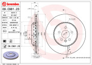 09.C981.23 Brzdový kotouč TWO-PIECE DISCS LINE BREMBO