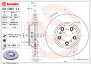 09.C985.21 Brzdový kotouč COATED DISC LINE BREMBO