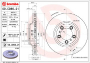 09.C986.21 Brzdový kotouč COATED DISC LINE BREMBO