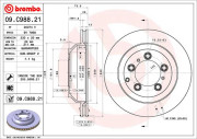 09.C988.21 Brzdový kotouč COATED DISC LINE BREMBO