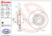 09.D103.11 Brzdový kotouč COATED DISC LINE BREMBO