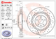 09.D174.33 Brzdový kotouč TWO-PIECE DISCS LINE BREMBO