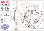 09.D174.43 Brzdový kotouč TWO-PIECE DISCS LINE BREMBO