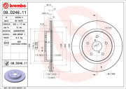 09.D246.11 Brzdový kotouč COATED DISC LINE BREMBO