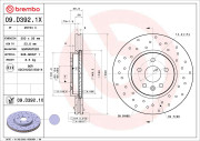 09.D392.1X Brzdový kotouč BEARING DISC LINE BREMBO