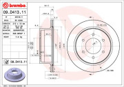 09.D413.11 Brzdový kotouč COATED DISC LINE BREMBO