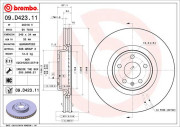 09.D423.11 Brzdový kotouč COATED DISC LINE BREMBO