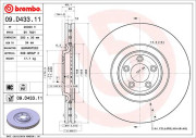 09.D433.11 Brzdový kotouč COATED DISC LINE BREMBO