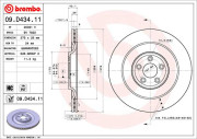 09.D434.11 Brzdový kotouč COATED DISC LINE BREMBO