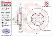 09.D527.13 Brzdový kotouč CO-CAST DISCS LINE BREMBO