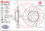 09.D529.23 Brzdový kotouč CO-CAST DISCS LINE BREMBO