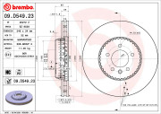 09.D549.23 Brzdový kotouč TWO-PIECE DISCS LINE BREMBO