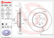 09.D551.23 Brzdový kotouč TWO-PIECE DISCS LINE BREMBO