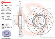 09.D601.43 Brzdový kotouč TWO-PIECE DISCS LINE BREMBO