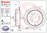 09.D618.1X Brzdový kotouč BREMBO XTRA LINE BREMBO