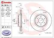 09.D619.11 Brzdový kotouč COATED DISC LINE BREMBO