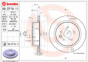 09.D719.11 Brzdový kotouč COATED DISC LINE BREMBO