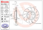 09.D763.11 Brzdový kotouč COATED DISC LINE BREMBO