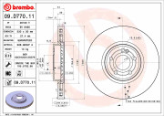 09.D770.11 Brzdový kotouč COATED DISC LINE BREMBO