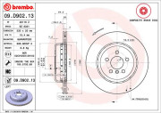 09.D902.13 Brzdový kotouč BREMBO NAO LINE BREMBO