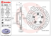 09.D935.11 Brzdový kotouč COATED DISC LINE BREMBO