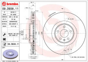 09.D938.11 Brzdový kotouč COATED DISC LINE BREMBO