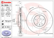 09.D939.11 Brzdový kotouč COATED DISC LINE BREMBO